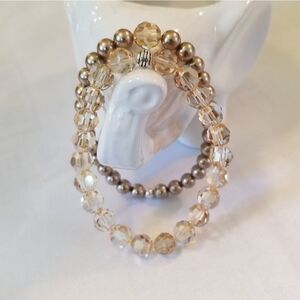 Austrian Crystal Stretch Bracelet Set